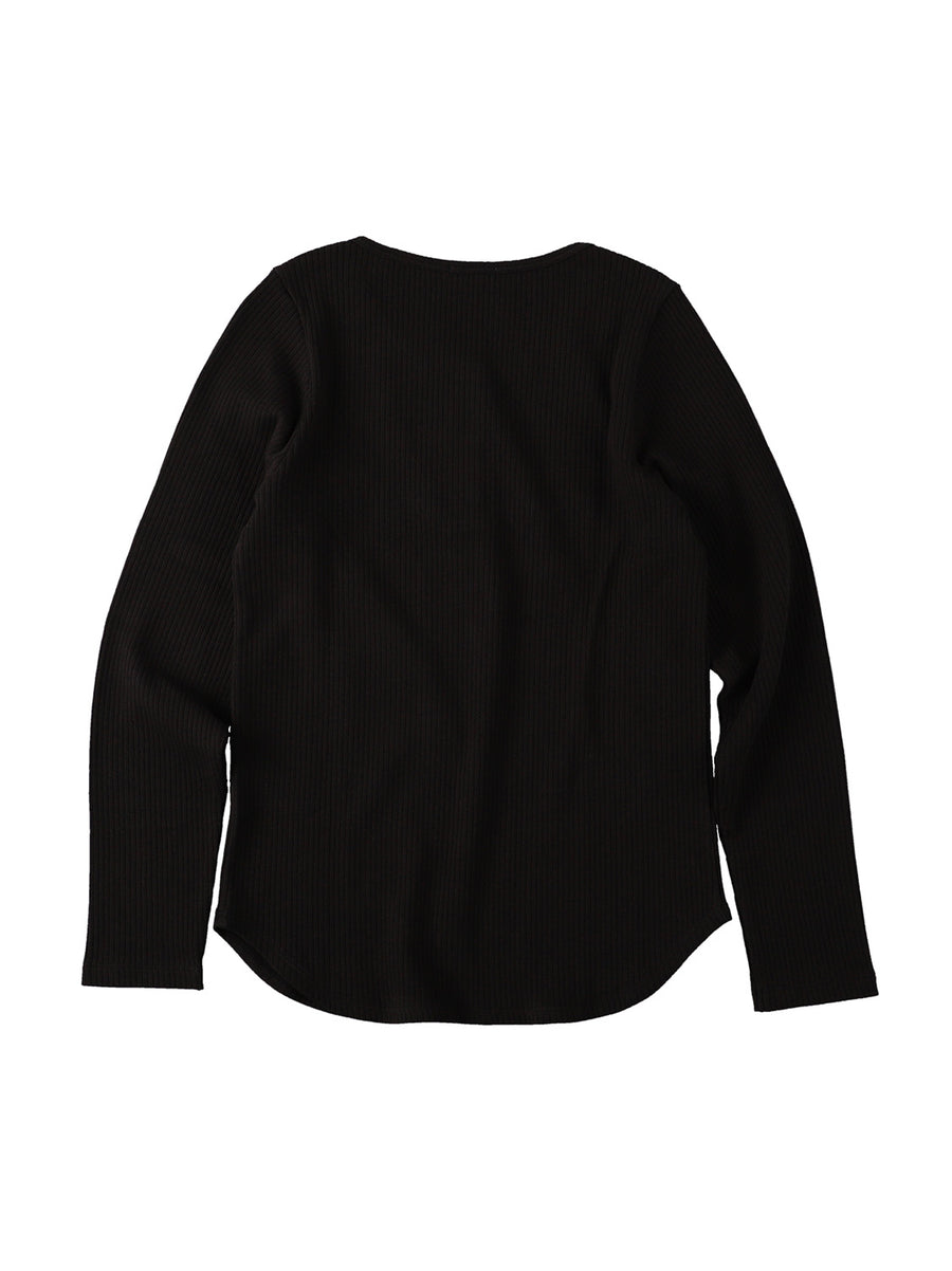 HENLEY NECK LONG SLEEVE TEE_DOROTHY　ヘンリーネック長袖Tシャツ_ドロシー