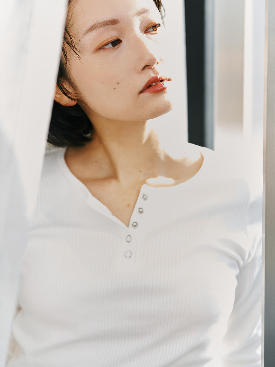 ヘンリーネックロングスリーブTシャツ – SISIFILLE