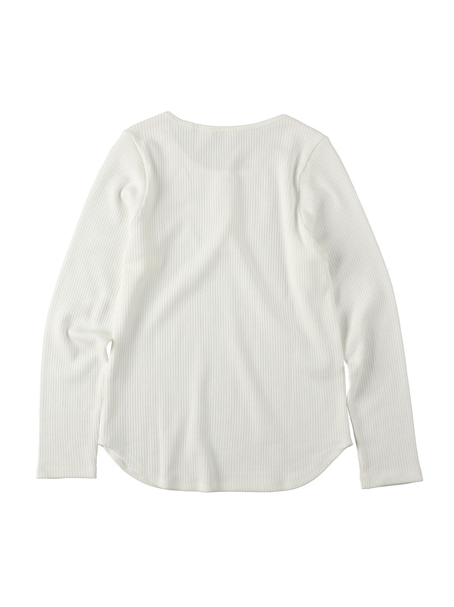 HENLEY NECK LONG SLEEVE TEE_DOROTHY　ヘンリーネック長袖Tシャツ_ドロシー